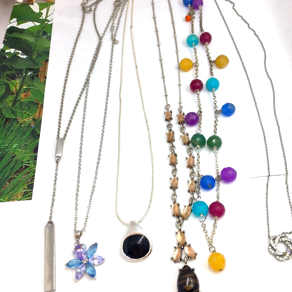 Vintage Costume jewelry bundle necklace a lot.